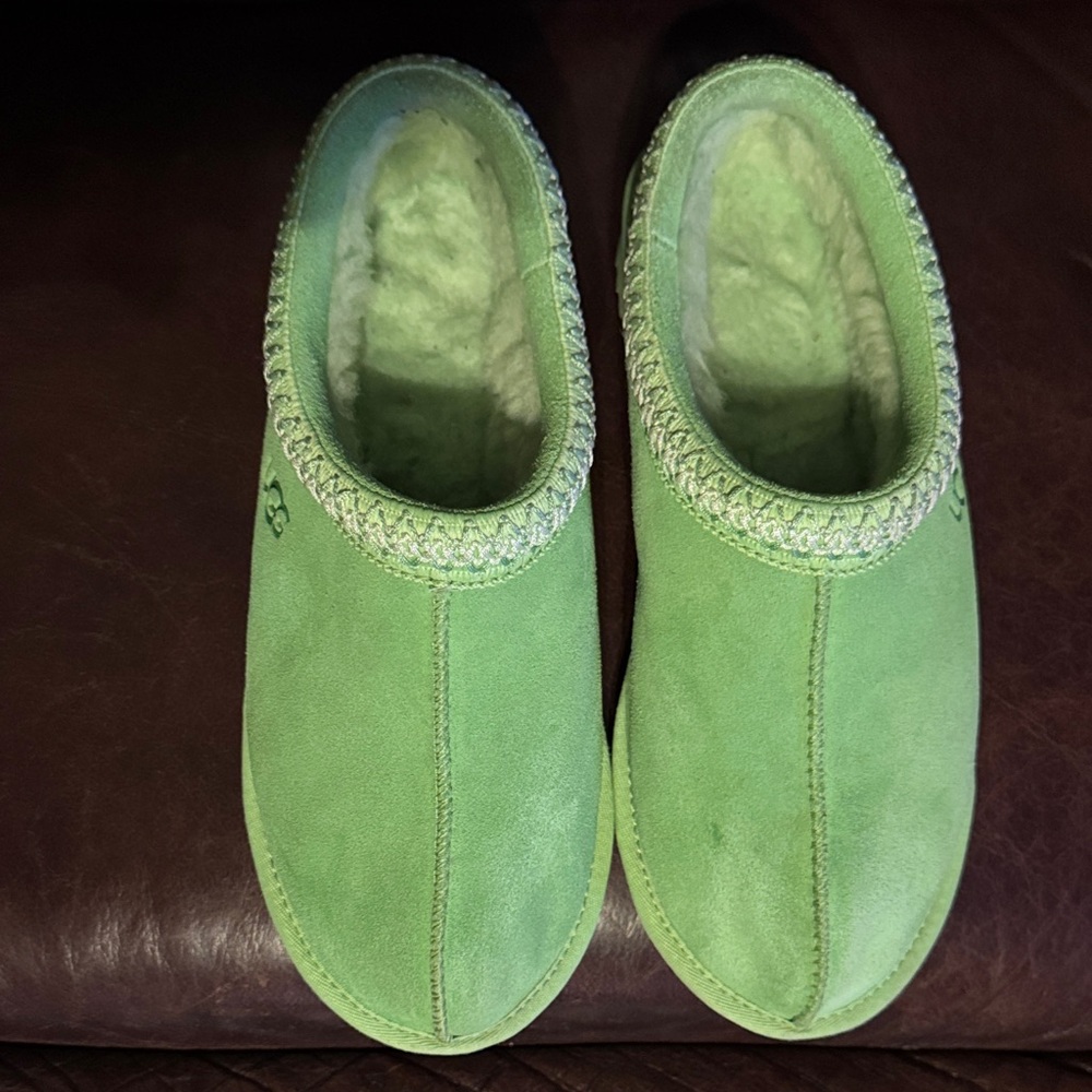 UGG Green “Tasman” Mules